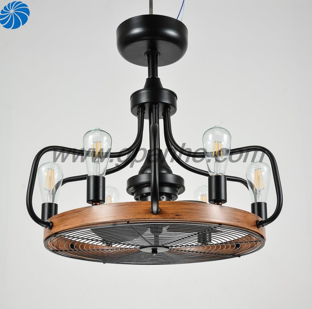beautiful candle design American style ceiling fan light