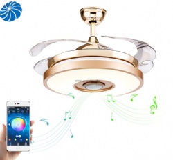 bluetooth and app for insivible gold ceiling fan light
