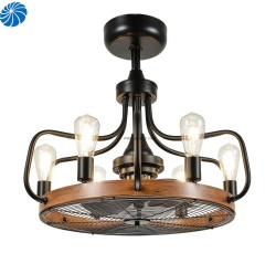 beautiful candle design American style ceiling fan light